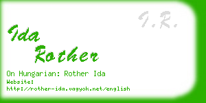 ida rother business card